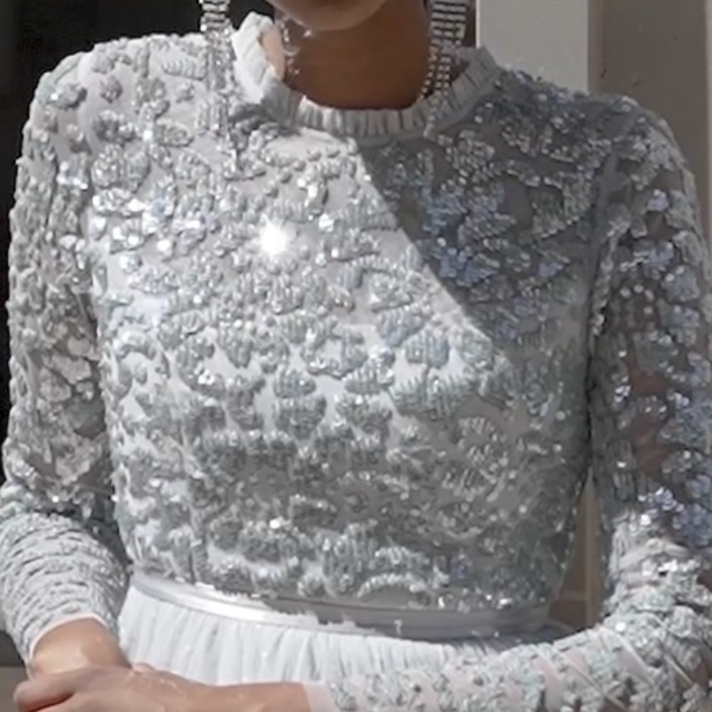 ✨NWT $359 Needle & Thread tempest bodice embellished dress